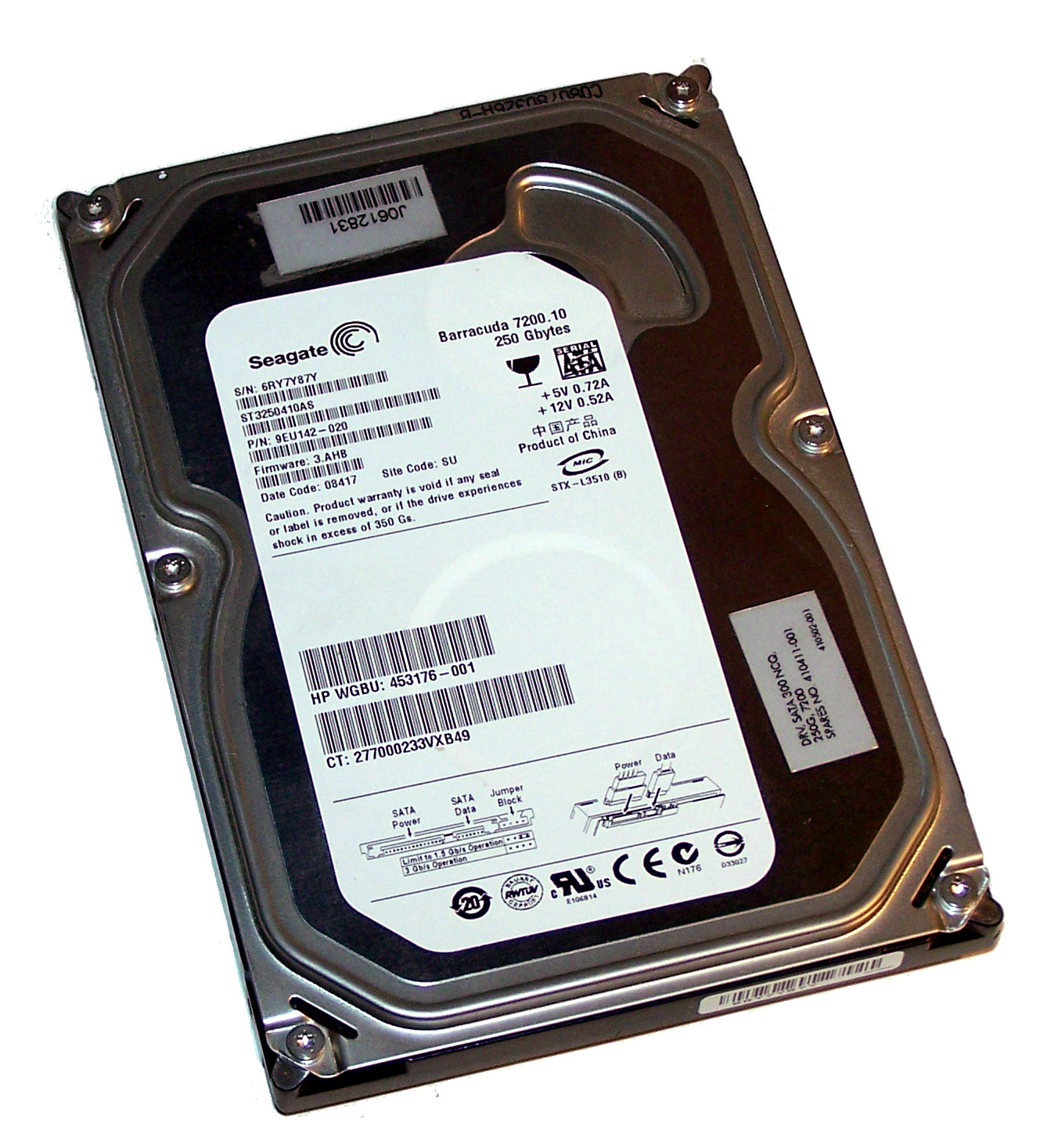 Seagate barracuda deals 250gb 7200.10